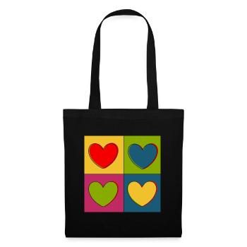 Cadeau pour la fête des mères : Idée de cadeau pour la fête des mères - Sac en tissu - noir - Devant