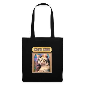 CATA LISA - Sac en tissu - noir - Devant