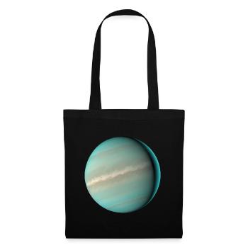 Planet Uranus - Stoffbeutel - Schwarz - Vorne