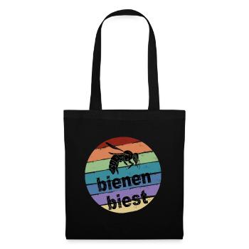 BienenBiest. Bunt. Krass. Selbstbewusst. - Stoffbeutel - Schwarz - Vorne