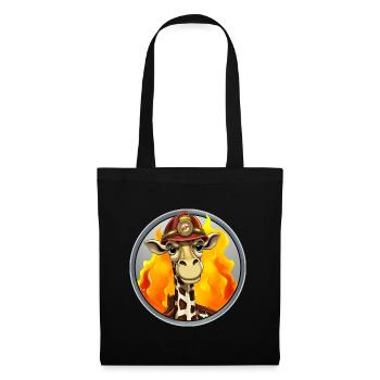 Fire Brigade Giraffe - Tote Bag - black - Front