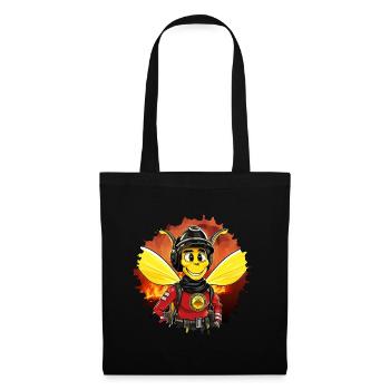 Brigade de pompiers des guêpes - Sac en tissu - noir - Devant