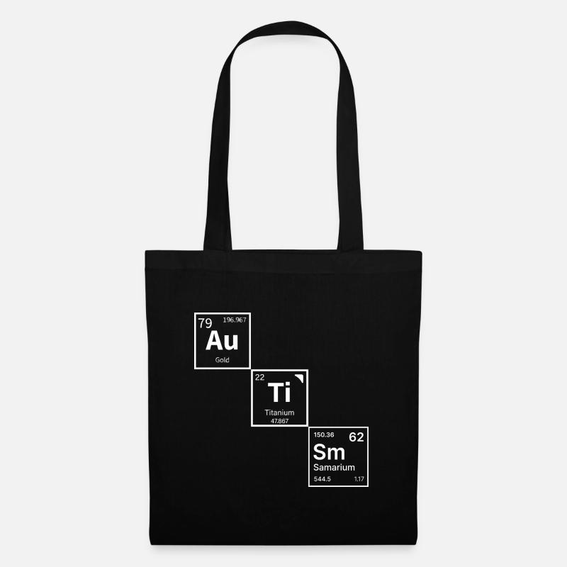 Autismus Periodensystem Geschenke - Stoffbeutel - Schwarz