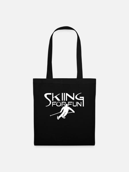 ski resort skies ski area skiing - Tote Bag - black