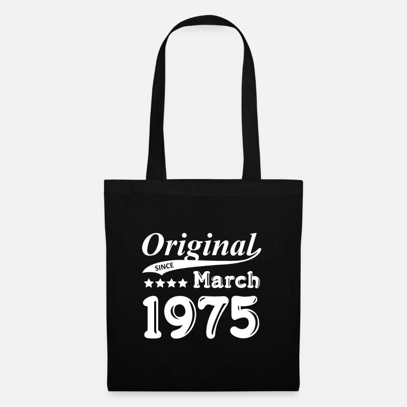 Original Since March 1975 Geschenk - Stoffbeutel - Schwarz