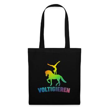 Voltigieren - Stoffbeutel - Schwarz - Vorne