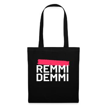 Remmidemmi Shirt - Stoffbeutel - Schwarz - Vorne