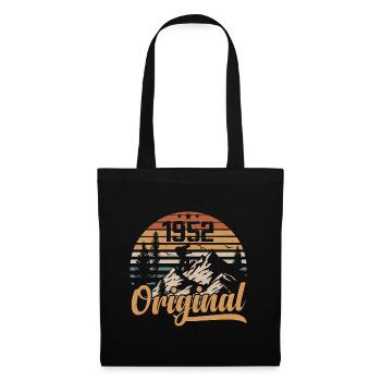 Original 1952 Retro 1952 Jahrgang 1952 Jubiläum - Stoffbeutel - Schwarz - Vorne
