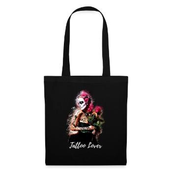 Tattoo Lover Tattoos Gothic Love Heavy Metall - Stoffbeutel - Schwarz - Vorne