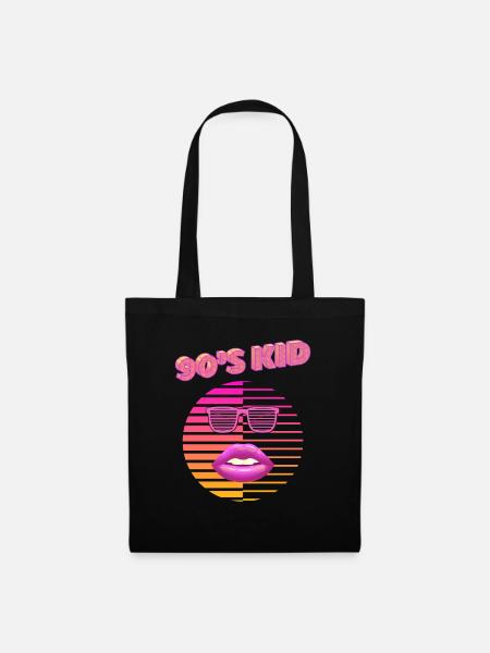 90´s KID - Stoffbeutel - Schwarz