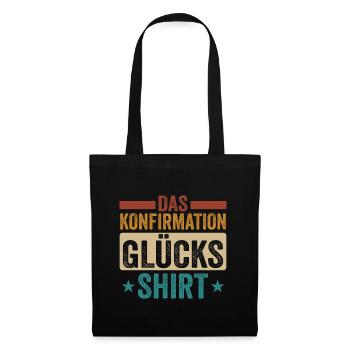Konfirmation 2023 ich war dabei Konfirmand - Stoffbeutel - Schwarz - Vorne