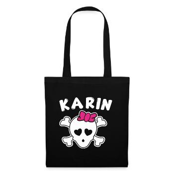 Pirate Karin Design for Girls and Women - Tote Bag - black - Front
