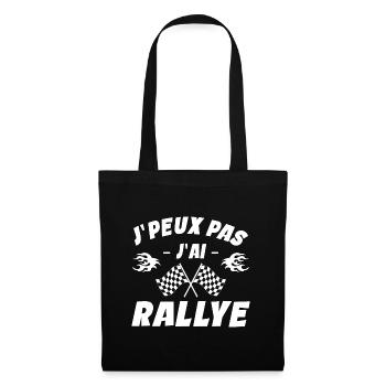 Je Peux Pas J'ai Rallye - Sac en tissu - noir - Devant