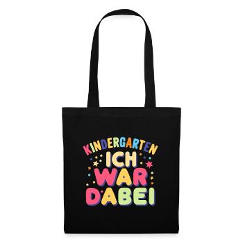 Kita Absolvent: Abschiedsgeschenk Einschulung Erst - Stoffbeutel - Schwarz - Vorne