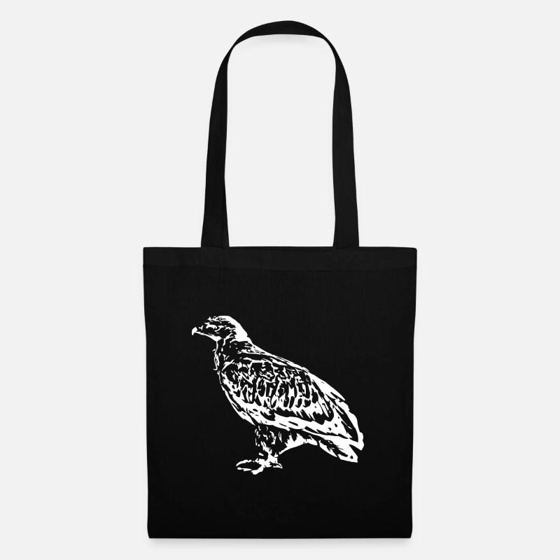 Falken Vogel Vögel - Stoffbeutel - Schwarz