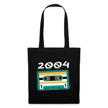 Cassette 2004 Vintage Anniversary 2004 - Tote Bag - black - Front