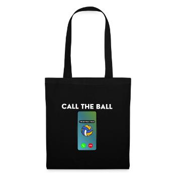 Call The Ball Funny Volleyball Player - Stoffbeutel - Schwarz - Vorne