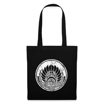 Maya Mask Quetzalcoatl Indian Mexico Crop Circle - Tote Bag - black - Front