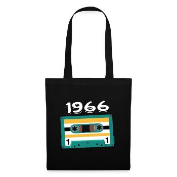 Cassette 1966 Vintage Anniversary 1966 - Tote Bag - black - Front