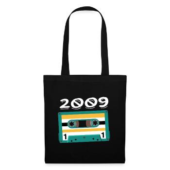 Cassette 2009 Vintage Anniversary 2009 - Tote Bag - black - Front