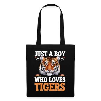 Tiger Animal Zoo Wild Animal - Tote Bag - black - Front