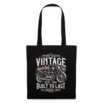 1995 Vintage Born Motorcycle Birthday Gift - Tote Bag - black - Front