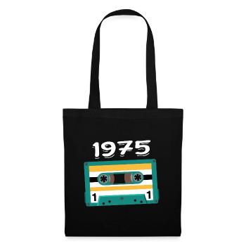 Cassette 1975 Vintage Anniversary 1975 - Tote Bag - black - Front