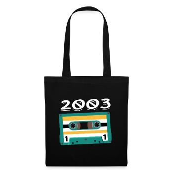 Cassette 2003 Vintage Anniversary 2003 - Tote Bag - black - Front