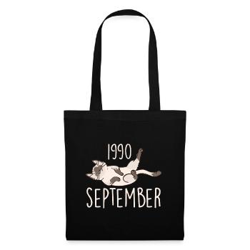 Legende September 1990 Jubiläumsgeschenk 1990 - Stoffbeutel - Schwarz - Vorne