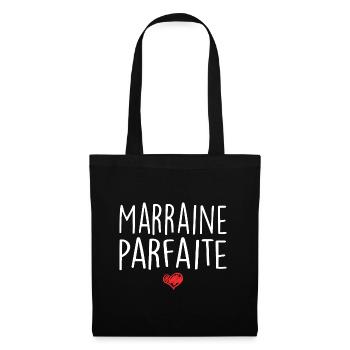 Marraine Parfaite - Pour Une Super Marraine - Sac en tissu - noir - Devant