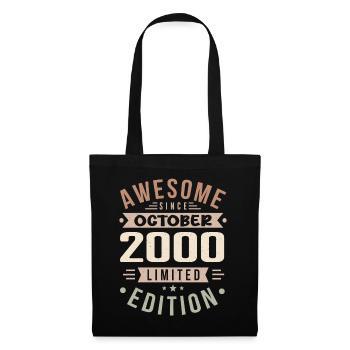 Legend since October 2000 Birthday October 2000 - Tote Bag - black - Front