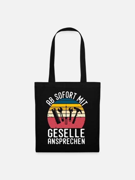 Kfzler Kfz Mechatroniker Geselle Geschenk - Stoffbeutel - Schwarz