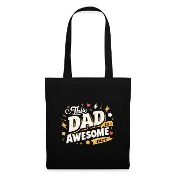 Dieser Papa ist der beste das ist Fact. Cooles - Stoffbeutel - Schwarz - Vorne