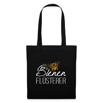 Bienenflüsterer - Stoffbeutel - Schwarz - Vorne