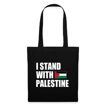 I stand with palestine - Sac en tissu - noir - Devant