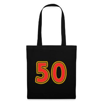 50. 50 YEARS. 50th ANNIVERSARY. 50 YEARS ANNIVERSARY. - Tote Bag - black - Front