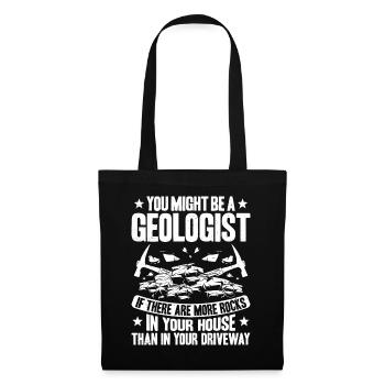 Geologie Geologe Geologist Geology Geologin - Tote Bag - black - Front