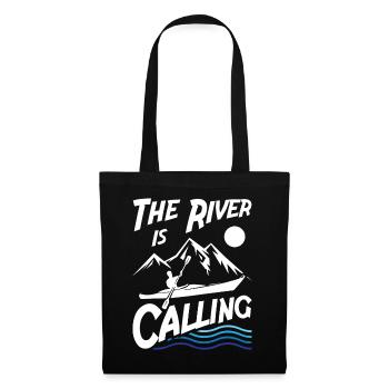 La rivière appelle - Sac en tissu - noir - Devant