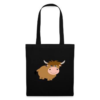Highland Cattle Cow - Tote Bag - black - Front