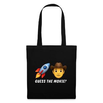 Conception de fusée d’aventure de cow-boy - Sac en tissu - noir - Devant