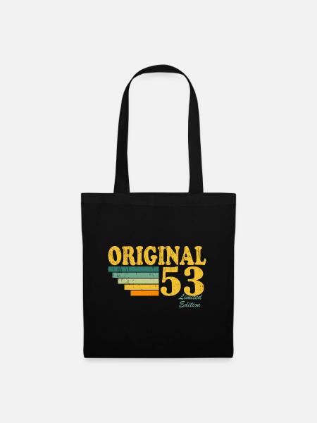 Original 1953 Jahrgang Vintage Geburtstag Geschenk - Stoffbeutel - Schwarz