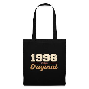 1998 Vintage Anniversary Retro Gift 1998 - Tote Bag - black - Front