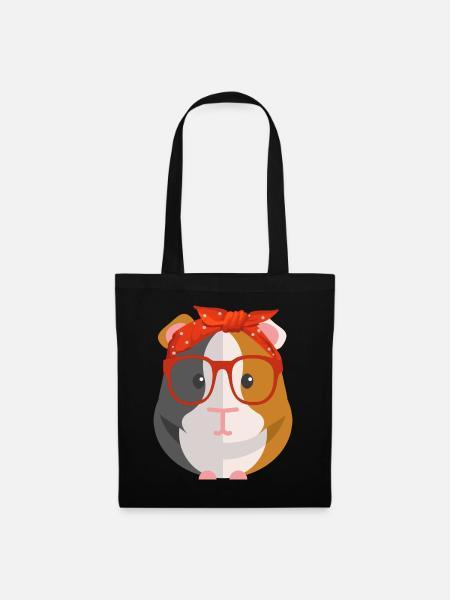 guinea pig bandanna guinea pigs Meerschweinchen - Tote Bag - black