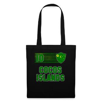 Îles Cocos - Sac en tissu - noir - Devant