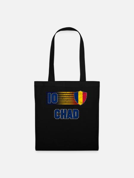 Tschad - Stoffbeutel - Schwarz
