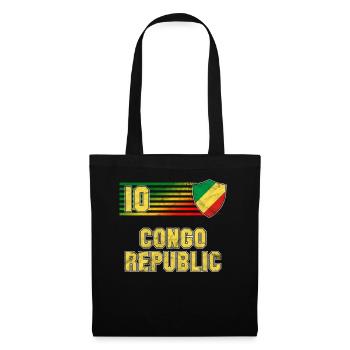 Kongo Republik - Stoffbeutel - Schwarz - Vorne