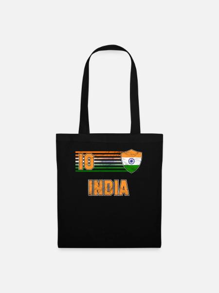 Indien - Stoffbeutel - Schwarz