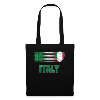 Italie - Sac en tissu - noir - Devant