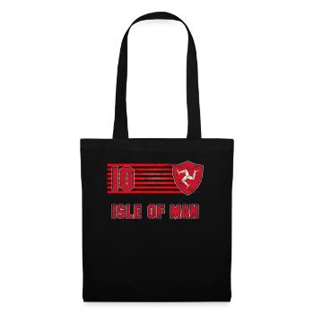 Île de Man - Sac en tissu - noir - Devant