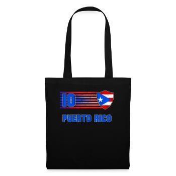 Puerto Rico - Stoffbeutel - Schwarz - Vorne